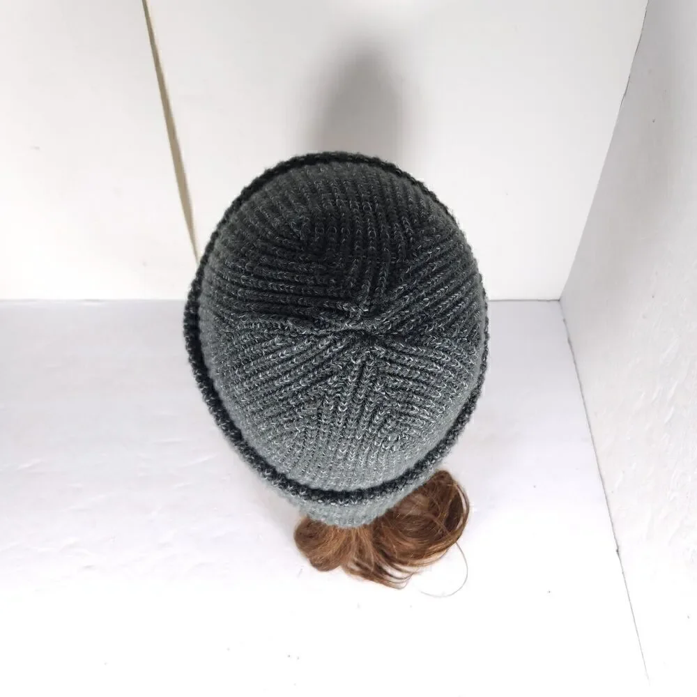 The North Face Unisex OS The Salty Dog Green Arcylic Ribbed Cuffed Beanie Hat